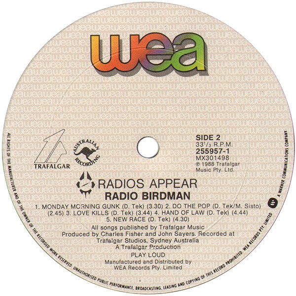 Radio Birdman – Radios Appear LP vinyl record, image 4 of 4