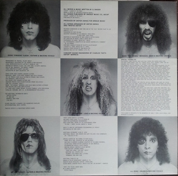 Twisted Sister – Come Out And Play LP vinyl record, image 6 of 7