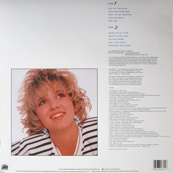 Debbie Gibson – Out Of The Blue LP vinyl record, image 2 of 6