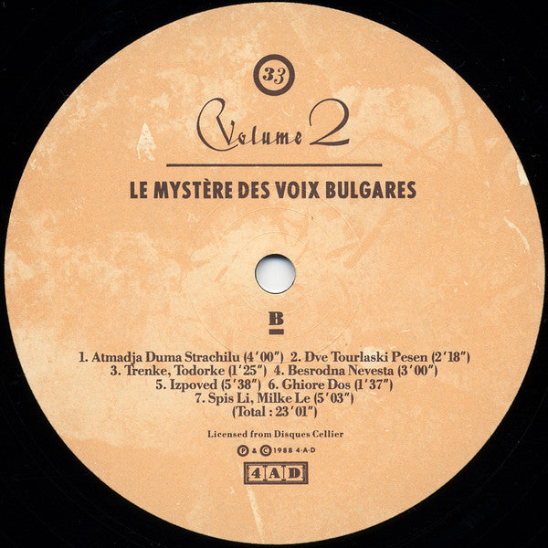 Le Mystère Des Voix Bulgares – Volume 2 LP vinyl record, image 4 of 6