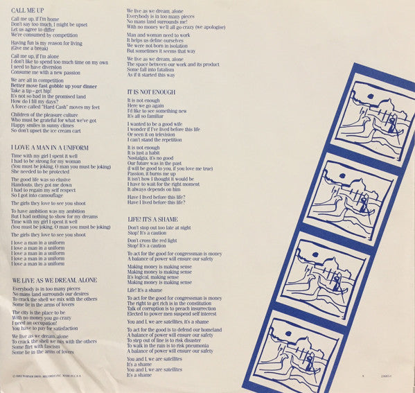 Gang Of Four – Songs Of The Free LP vinyl record, image 3 of 4