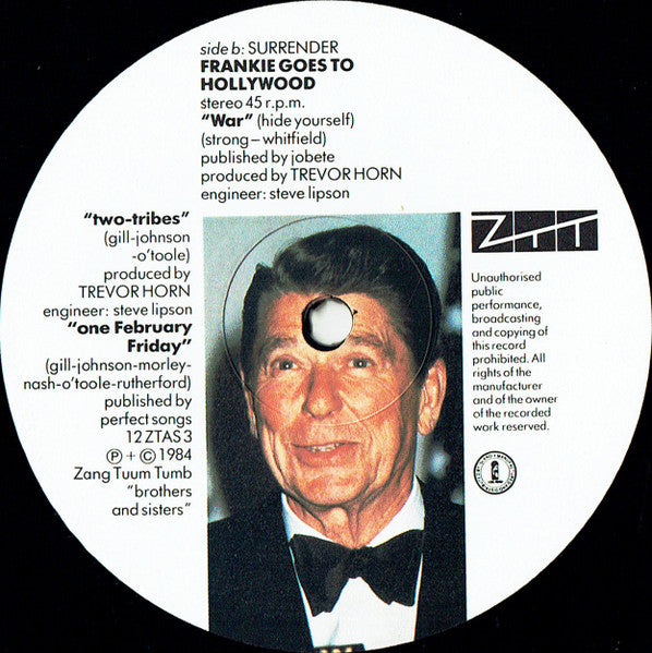 Frankie Goes To Hollywood – Two Tribes (Annihilation) 7" vinyl record, image 4 of 5