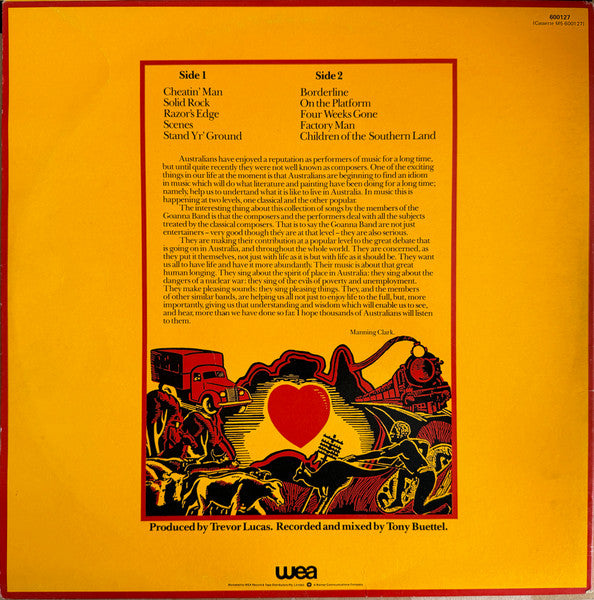Goanna – Spirit Of Place LP vinyl record, image 5 of 10