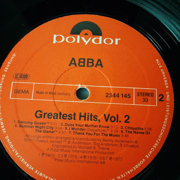 ABBA – Greatest Hits Vol. 2 LP vinyl record, image 4 of 6