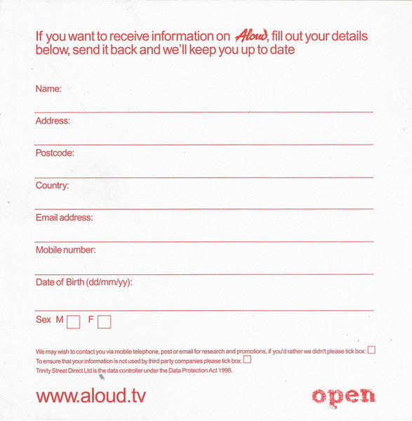 Aloud – Sex & Sun 12" vinyl record, image 6 of 6