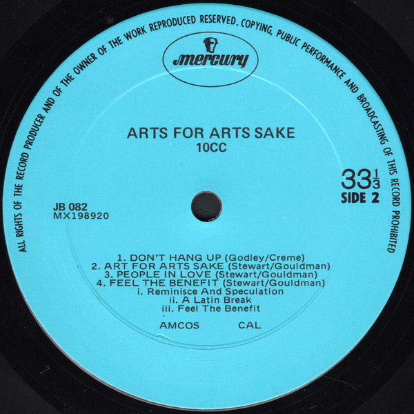 10cc – Art For Arts Sake LP vinyl record, image 4 of 4