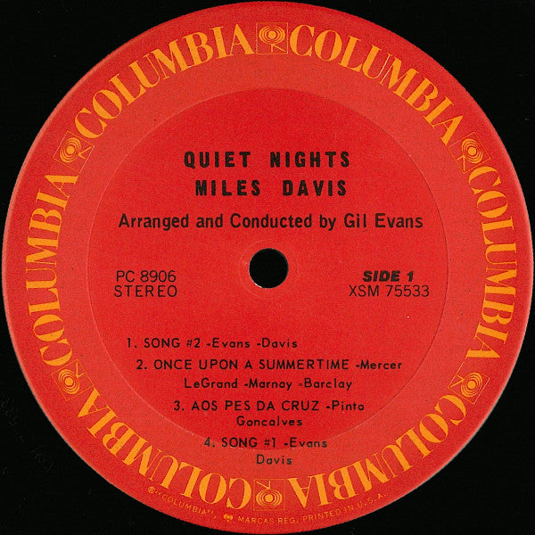 Miles Davis – Quiet Nights LP vinyl record, image 3 of 4