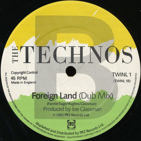 The Technos – Foreign Land 12" vinyl record, image 4 of 4