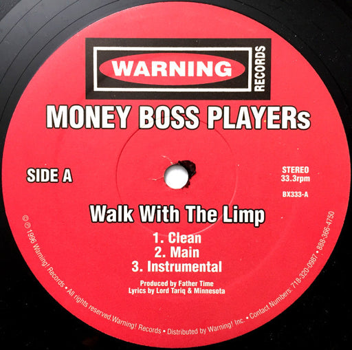 Money Boss Players – Walk With The Limp 12" vinyl record, image 1 of 2