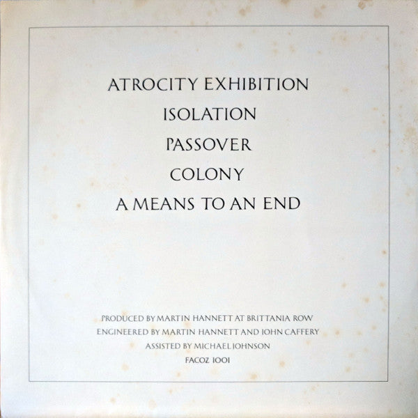 Joy Division – Closer LP vinyl record, image 3 of 9
