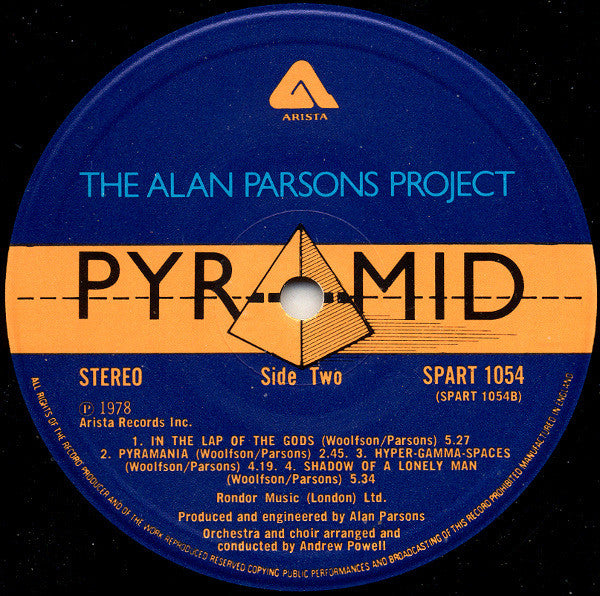 The Alan Parsons Project – Pyramid LP vinyl record, image 6 of 7
