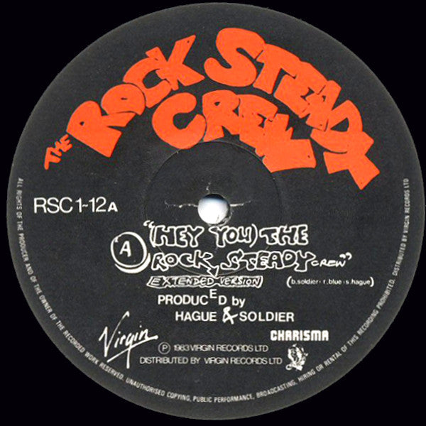 The Rock Steady Crew – (Hey You) The Rock Steady Crew 12" vinyl record, image 3 of 4
