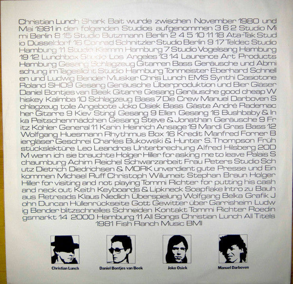 Christian Lunch – Shark Bait LP vinyl record, image 6 of 6