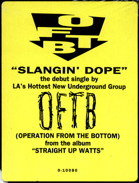 O.F.T.B. – Slangin' Dope 12" vinyl record, image 2 of 4