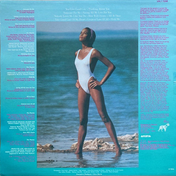 Whitney Houston – Whitney Houston LP vinyl record, image 2 of 5