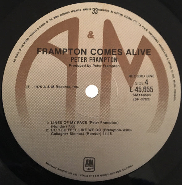 Peter Frampton – Frampton Comes Alive! (2xLP) LP vinyl record, image 8 of 8