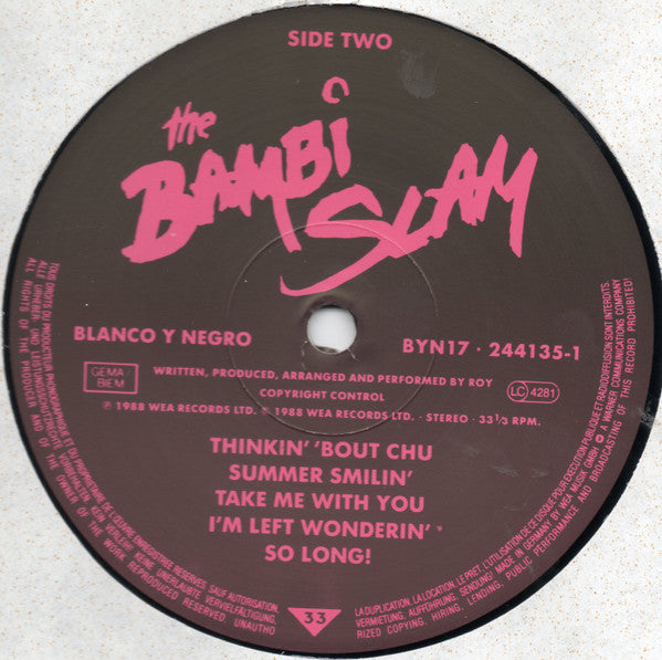 The Bambi Slam – The Bambi Slam LP vinyl record, image 4 of 9