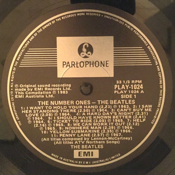 The Beatles – The Number Ones LP vinyl record, image 3 of 9