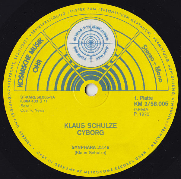 Klaus Schulze – Cyborg (2xLP) LP vinyl record, image 6 of 9