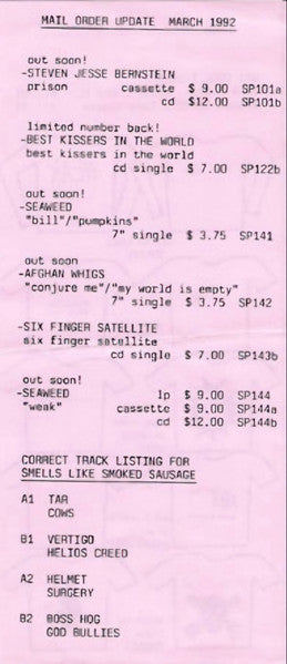 Various – Smells Like Smoked Sausages 7" vinyl record, image 7 of 8