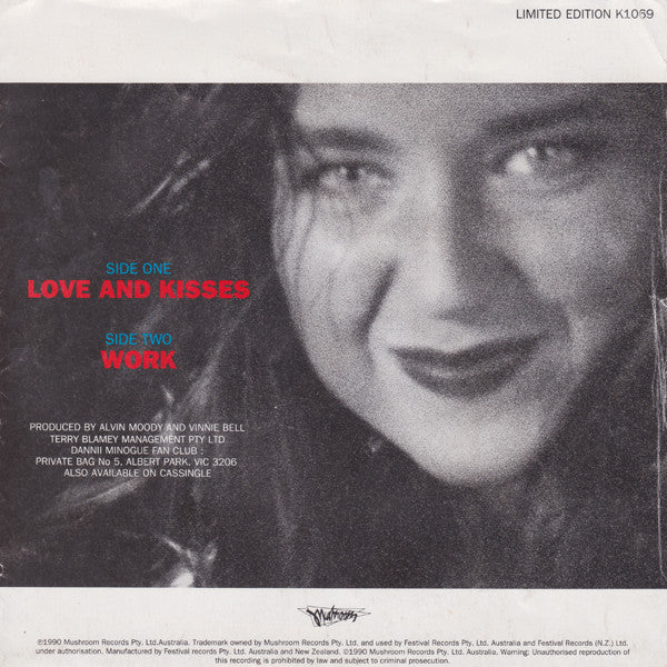 Dannii Minogue – Love And Kisses 7" vinyl record, image 2 of 8