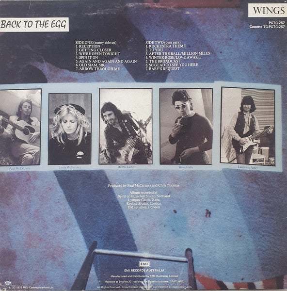 Wings – Back To The Egg LP vinyl record, image 2 of 6