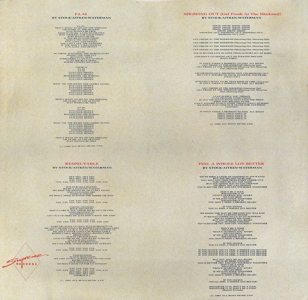 Mel & Kim – F.L.M. LP vinyl record, image 5 of 6
