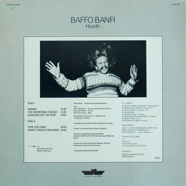 Baffo Banfi – Hearth LP vinyl record, image 2 of 4