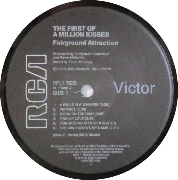 Fairground Attraction – The First Of A Million Kisses LP vinyl record, image 3 of 8