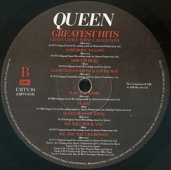 Queen – Greatest Hits LP vinyl record, image 4 of 7