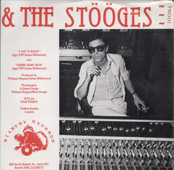 Iggy Pop, The Stooges – I Got A Right (Original Version) 7" vinyl record, image 5 of 5