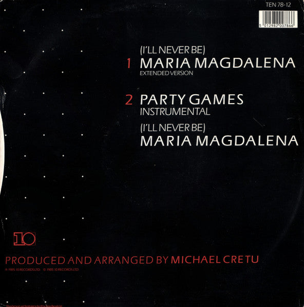 Sandra – (I'll Never Be) Maria Magdalena 12" vinyl record, image 2 of 5