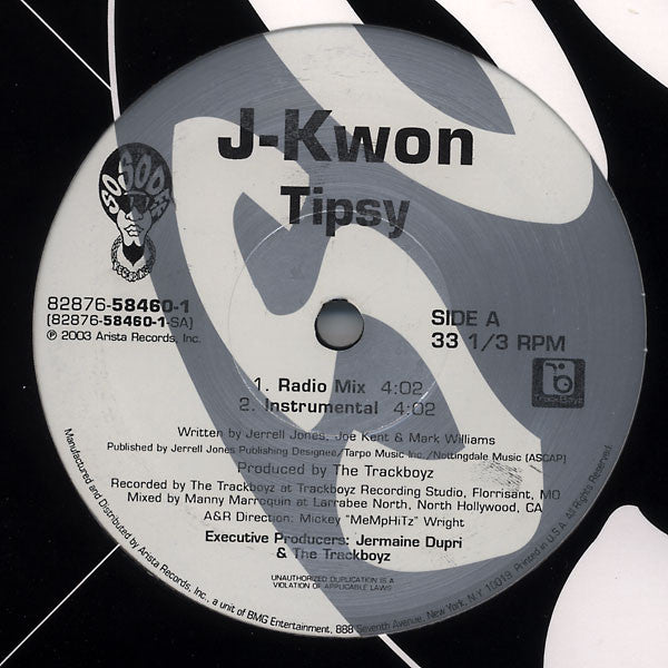 J-Kwon – Tipsy 12" vinyl record, image 2 of 4