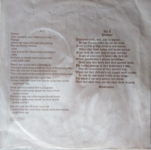 Alec R. Costandinos, The Syncophonic Orchestra – Romeo & Juliet LP vinyl record, image 5 of 6