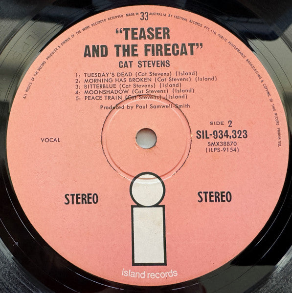 Cat Stevens – Teaser And The Firecat LP vinyl record, image 5 of 7