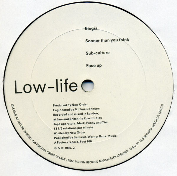 New Order – Low-life LP vinyl record, image 6 of 6