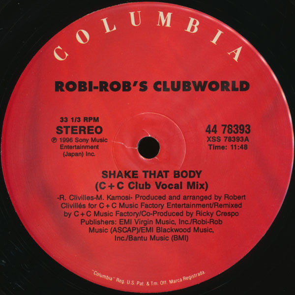 Robi Rob's Clubworld – Shake That Body (3x12") 12" vinyl record, image 3 of 8