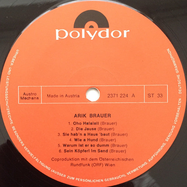 Arik Brauer – Arik Brauer LP vinyl record, image 7 of 8