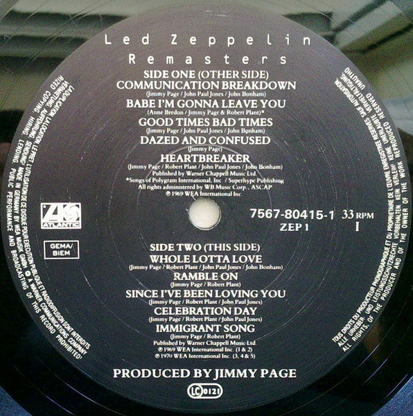 Led Zeppelin – Remasters (3xLP) LP vinyl record, image 7 of 10