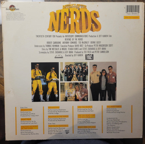 Various – Revenge Of The Nerds - Original Motion Picture Soundtrack LP vinyl record, image 6 of 7