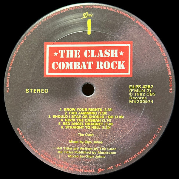 The Clash – Combat Rock LP vinyl record, image 3 of 7