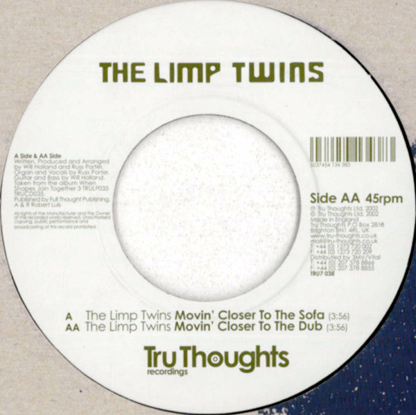 The Limp Twins – Moving Closer To The Sofa 7" vinyl record, image 1 of 4