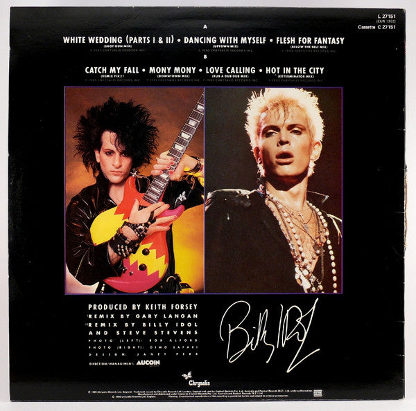 Billy Idol – Vital Idol LP vinyl record, image 2 of 4