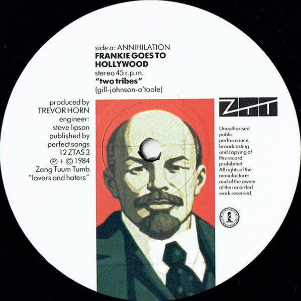 Frankie Goes To Hollywood – Two Tribes (Annihilation) 7" vinyl record, image 3 of 5