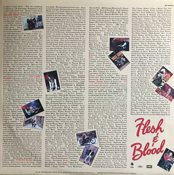 Poison – Flesh & Blood LP vinyl record, image 4 of 6