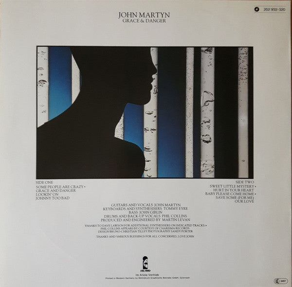 John Martyn – Grace & Danger LP vinyl record, image 2 of 4