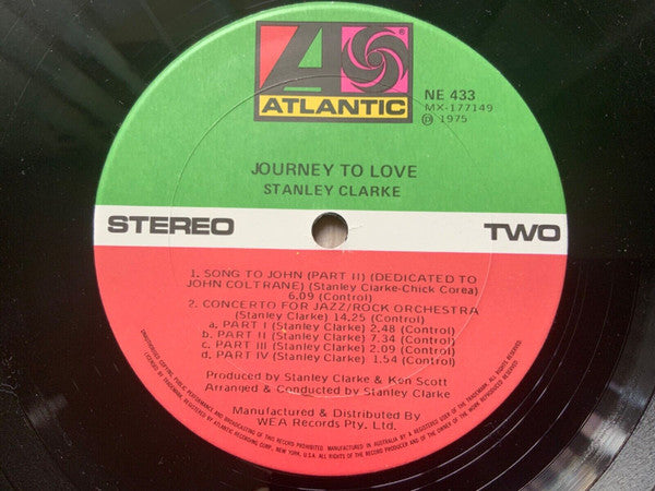 Stanley Clarke – Journey To Love LP vinyl record, image 4 of 4
