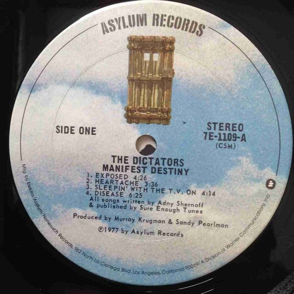 The Dictators – Manifest Destiny LP vinyl record, image 5 of 6