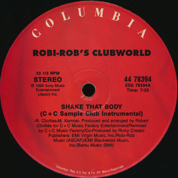Robi Rob's Clubworld – Shake That Body (3x12") 12" vinyl record, image 5 of 8