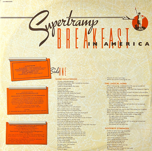 Supertramp – Breakfast In America LP vinyl record, image 5 of 10